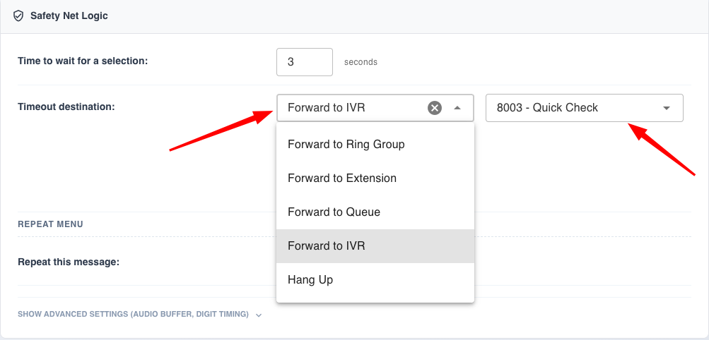 How to Set Up Auto Attendant Safety Net Logic (Timeout and Repeat Behavior)