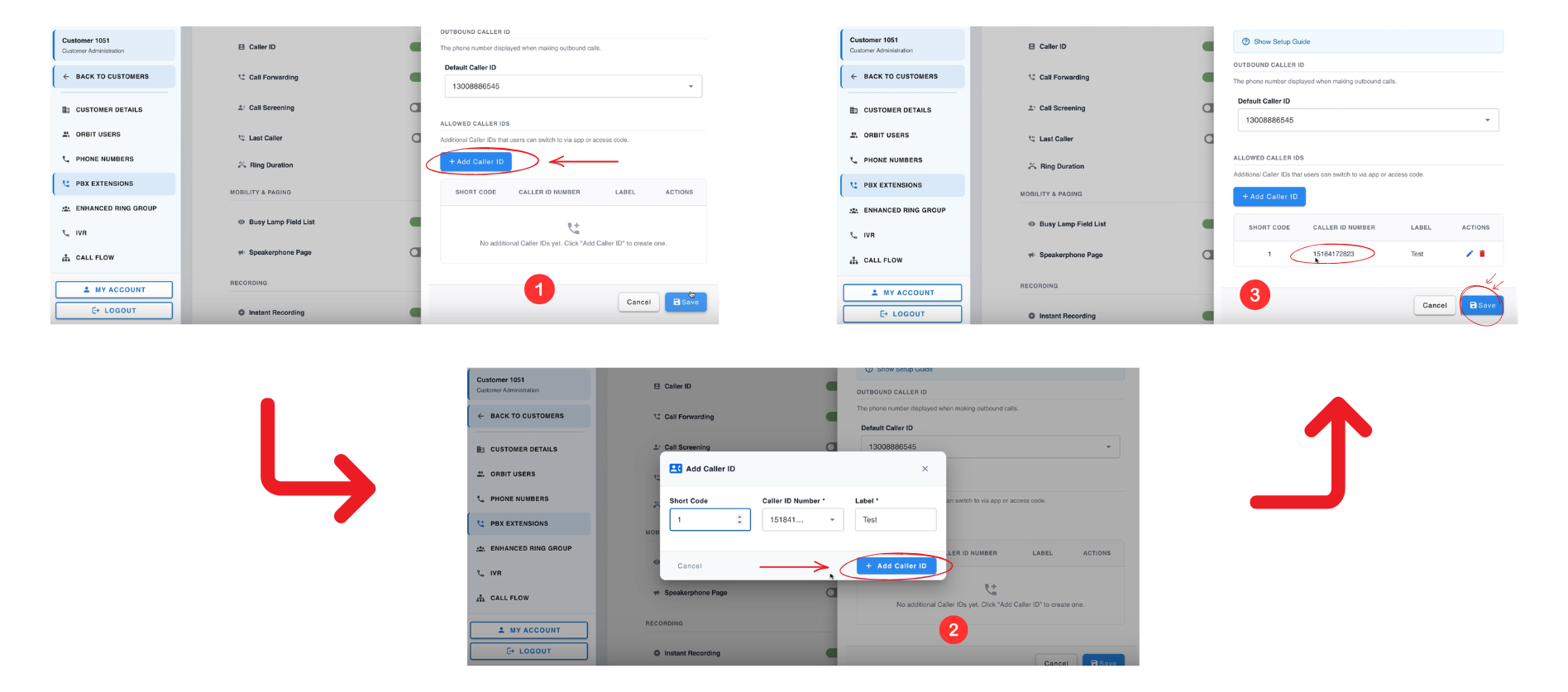 How to Change an Extension Caller ID in Orbit
