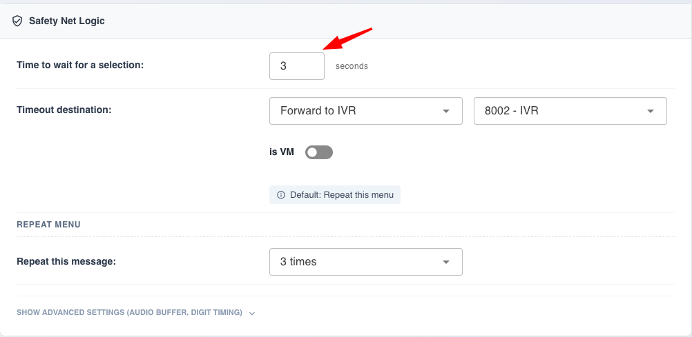How to Set Up Auto Attendant Safety Net Logic (Timeout and Repeat Behavior)